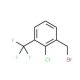 2-Chloro-3-(trifluoromethyl)benzyl bromide (CAS 261763-22-8) - chemical structure image