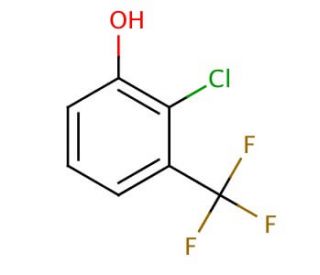 2-Chloro-3-(trifluoromethyl)phenol (CAS 138377-34-1) - chemical structure image
