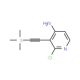 2-Chloro-3-((trimethylsilyl)ethynyl)pyridin-4-amine (CAS 1138444-10-6) - chemical structure image
