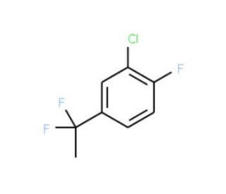 2-Chloro-4-(1,1-difluoroethyl)-1-fluorobenzene - chemical structure image