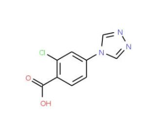 2-Chloro-4-[1,2,4]triazol-4-yl-benzoic acid (CAS 842977-29-1) - chemical structure image