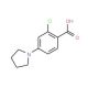 2-Chloro-4-(1-pyrrolidinyl)benzenecarboxylic acid (CAS 192513-60-3) - chemical structure image