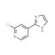 2-Chloro-4-(1H-2-imidazolyl)pyridine (CAS 1006589-03-2) - chemical structure image