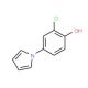 2-Chloro-4-(1H-pyrrol-1-yl)benzenol - chemical structure image