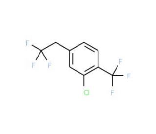 2-Chloro-4-(2,2,2-trifluoroethyl)-1-(trifluoromethyl)benzene - chemical structure image