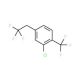2-Chloro-4-(2,2,2-trifluoroethyl)-1-(trifluoromethyl)benzene - chemical structure image