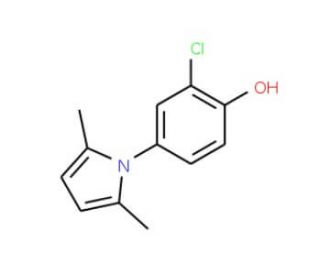 2-Chloro-4-(2,5-dimethyl-1H-pyrrol-1-yl)benzenol - chemical structure image