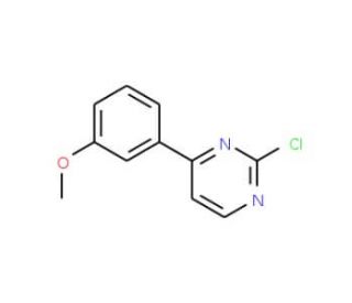2-Chloro-4-(3-methoxyphenyl)pyrimidine (CAS 499195-50-5) - chemical structure image