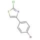 2-Chloro-4-(4-bromophenyl)thiazole (CAS 3884-33-1) - chemical structure image