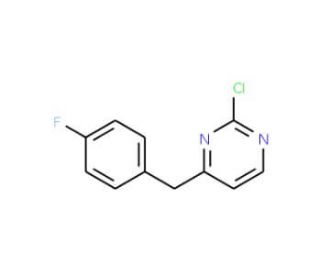 2-Chloro-4-(4-fluorobenzyl)pyrimidine - chemical structure image