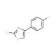 2-chloro-4-(4-fluorophenyl)-1,3-thiazole (CAS 42445-38-5) - chemical structure image