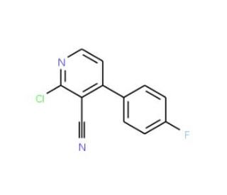 2-Chloro-4-(4-fluorophenyl)nicotinonitrile - chemical structure image