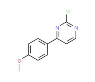 2-Chloro-4-(4-methoxyphenyl)pyrimidine (CAS 75634-04-7) - chemical structure image