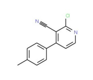2-Chloro-4-(4-methylphenyl)nicotinonitrile - chemical structure image