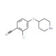 2-Chloro-4-(4-piperidinyloxy)benzonitrile (CAS 796600-10-7) - chemical structure image
