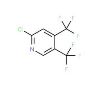 2-Chloro-4,5-bis-(trifluoromethyl)pyridine (CAS 109919-25-7) - chemical structure image