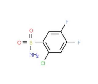2-Chloro-4,5-difluorobenzenesulfonamide - chemical structure image