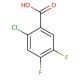 2-Chloro-4,5-difluorobenzoic acid (CAS 110877-64-0) - chemical structure image