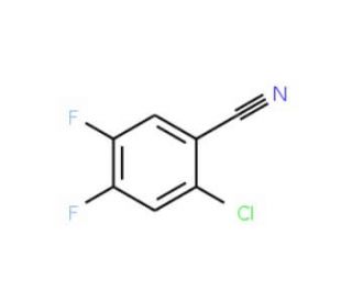 2-Chloro-4,5-difluorobenzonitrile (CAS 135748-34-4) - chemical structure image