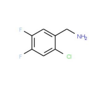 2-Chloro-4,5-difluorobenzylamine - chemical structure image