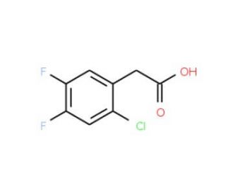 2-Chloro-4,5-difluorophenylacetic acid (CAS 883502-00-9) - chemical structure image