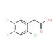 2-Chloro-4,5-difluorophenylacetic acid (CAS 883502-00-9) - chemical structure image