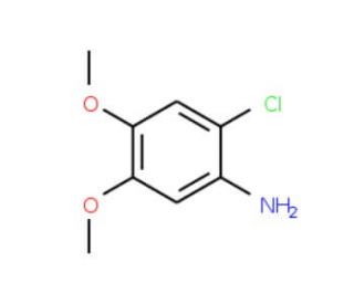 2-chloro-4,5-dimethoxyaniline (CAS 32829-09-7) - chemical structure image