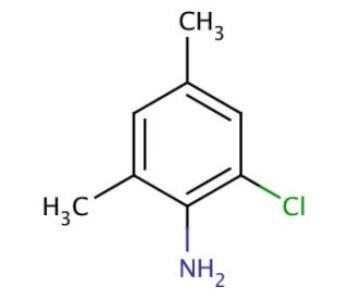 2-Chloro-4,6-dimethylaniline (CAS 63133-82-4) - chemical structure image