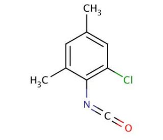 2-Chloro-4,6-dimethylphenyl isocyanate (CAS 124421-12-1) - chemical structure image