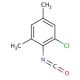 2-Chloro-4,6-dimethylphenyl isocyanate (CAS 124421-12-1) - chemical structure image