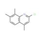 2-chloro-4,7,8-trimethylquinoline (CAS 950037-24-8) - chemical structure image