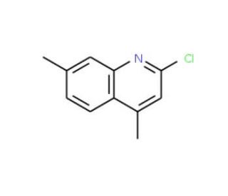 2-chloro-4,7-dimethylquinoline (CAS 88499-92-7) - chemical structure image