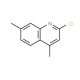 2-chloro-4,7-dimethylquinoline (CAS 88499-92-7) - chemical structure image