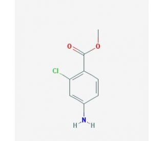 2-Chloro-4-aminobenzoic acid methyl ester (CAS 46004-37-9) - chemical structure image