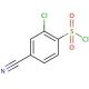 2-Chloro-4-cyanobenzenesulfonyl chloride (CAS 254749-11-6) - chemical structure image