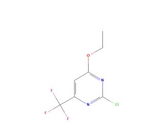 2-Chloro-4-ethoxy-6-(trifluoromethyl)pyrimidine (CAS 114963-95-0) - chemical structure image