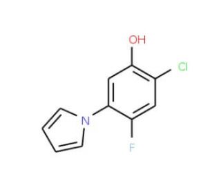 2-Chloro-4-fluoro-5-(1H-pyrrol-1-yl)benzenol - chemical structure image