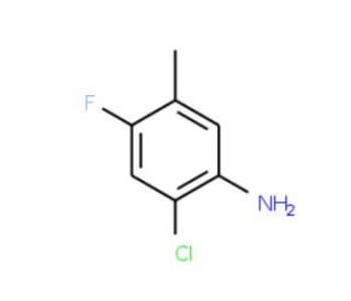 2-Chloro-4-fluoro-5-methylaniline (CAS 124185-35-9) - chemical structure image