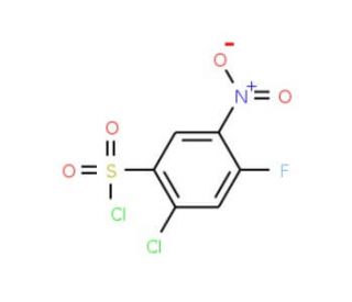 2-chloro-4-fluoro-5-nitrobenzenesulfonyl chloride - chemical structure image