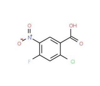 2-Chloro-4-fluoro-5-nitrobenzoic acid (CAS 114776-15-7) - chemical structure image