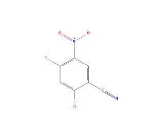 2-Chloro-4-fluoro-5-nitrobenzonitrile (CAS 183325-39-5) - chemical structure image