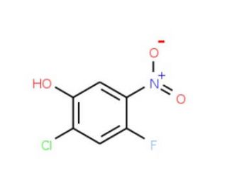 2-Chloro-4-fluoro-5-nitrophenol (CAS 84478-75-1) - chemical structure image