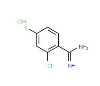 2-Chloro-4-fluoro-benzamidine hydrochloride (CAS 582306-90-9) - chemical structure image