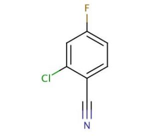 2-Chloro-4-fluorobenzonitrile (CAS 60702-69-4) - chemical structure image
