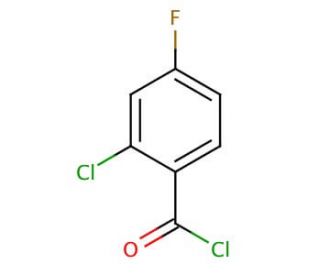 2-Chloro-4-fluorobenzoyl chloride (CAS 21900-54-9) - chemical structure image