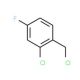 2-Chloro-4-fluorobenzyl chloride (CAS 93286-22-7) - chemical structure image