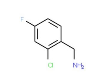 2-Chloro-4-fluorobenzylamine (CAS 15205-11-5) - chemical structure image