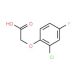 (2-chloro-4-fluorophenoxy)acetic acid (CAS 399-41-7) - chemical structure image