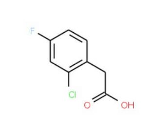 2-Chloro-4-fluorophenylacetic acid (CAS 177985-32-9) - chemical structure image