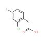 2-Chloro-4-fluorophenylacetic acid (CAS 177985-32-9) - chemical structure image